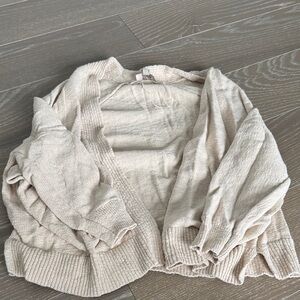 LOFT Cream Cardigan Sweater